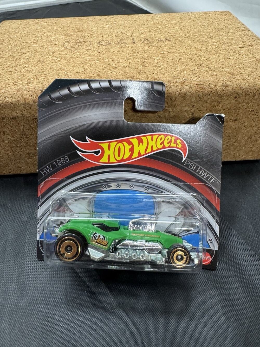 Hot Wheels FusionBusta Green HW 1968 PSI HWTF Rare Promo Variant Short Card New